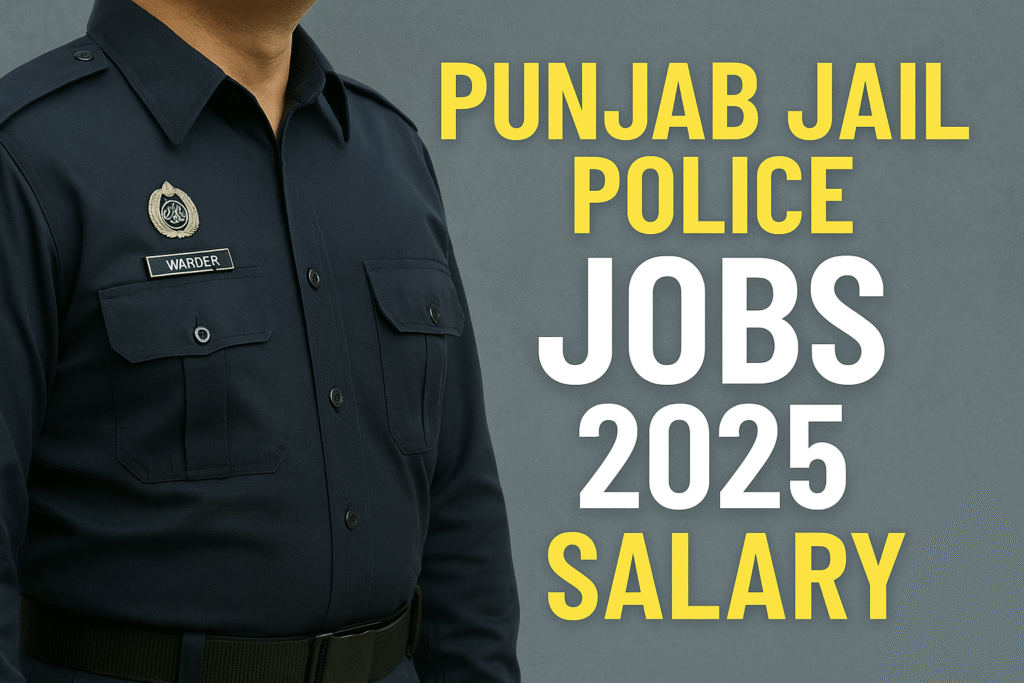 Punjab jail police jobs 2025 salary in Pakistan