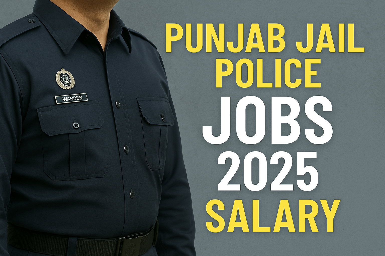 Punjab jail police jobs 2025 salary in Pakistan