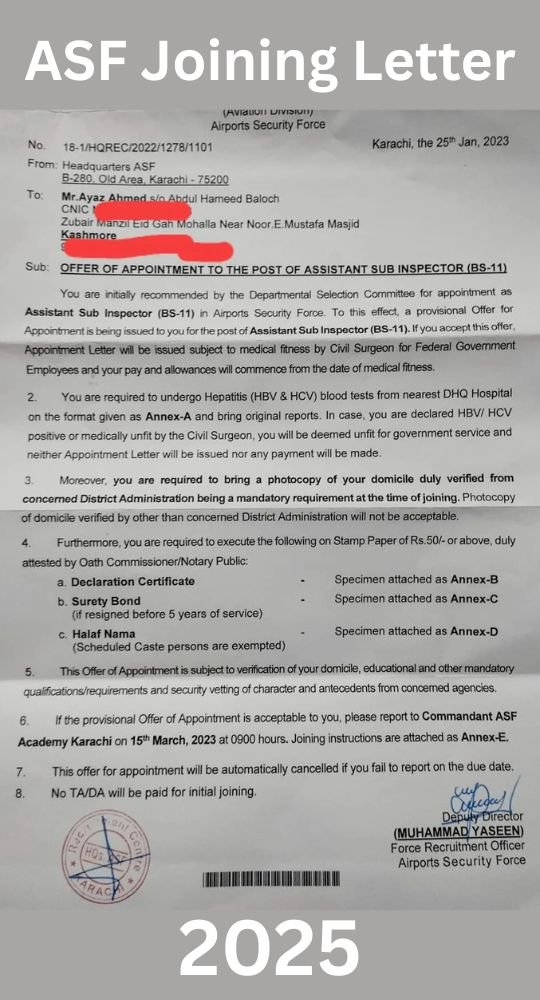 ASF Joining Letter