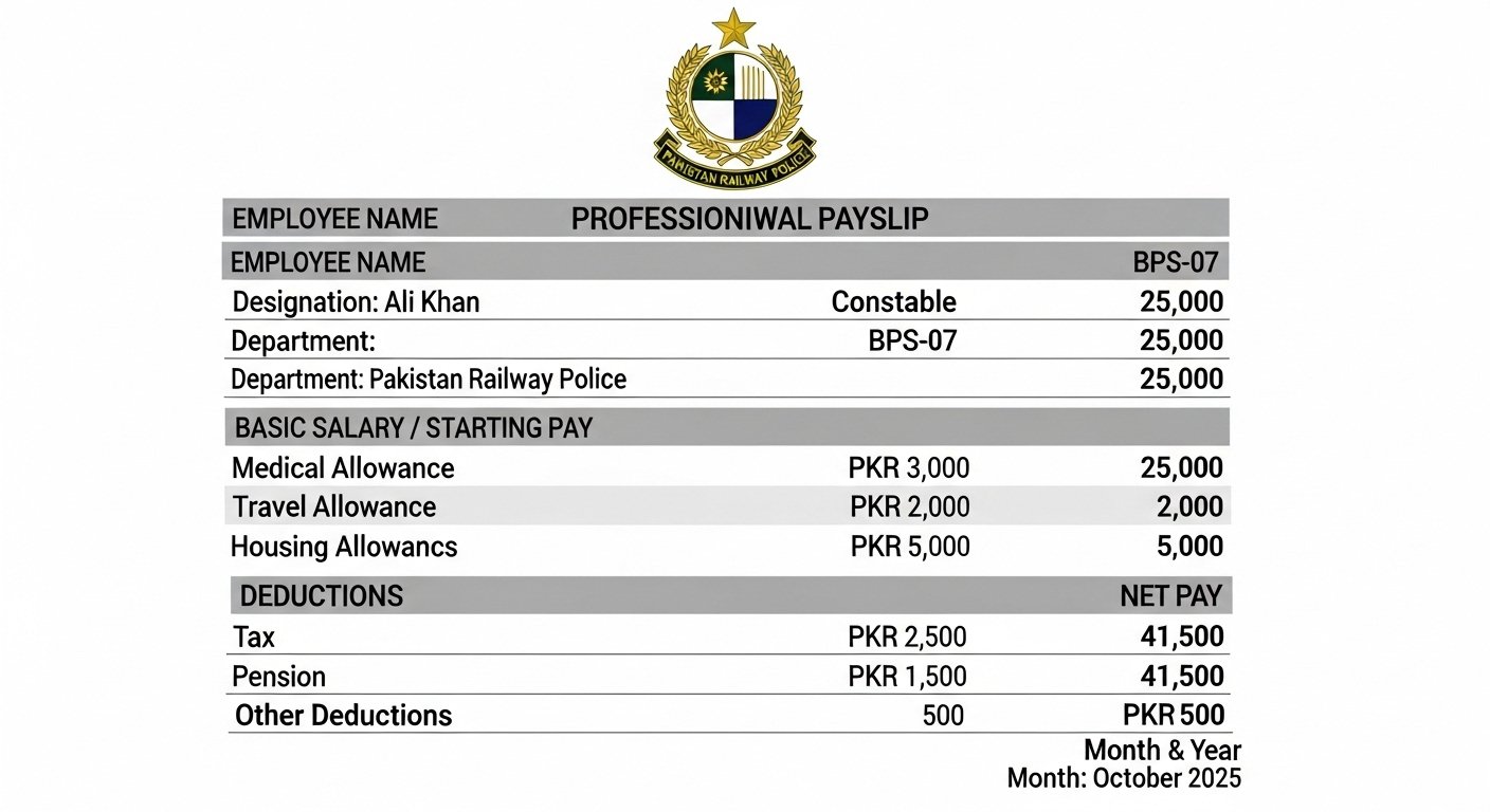 Pakistan Railway Police Salary